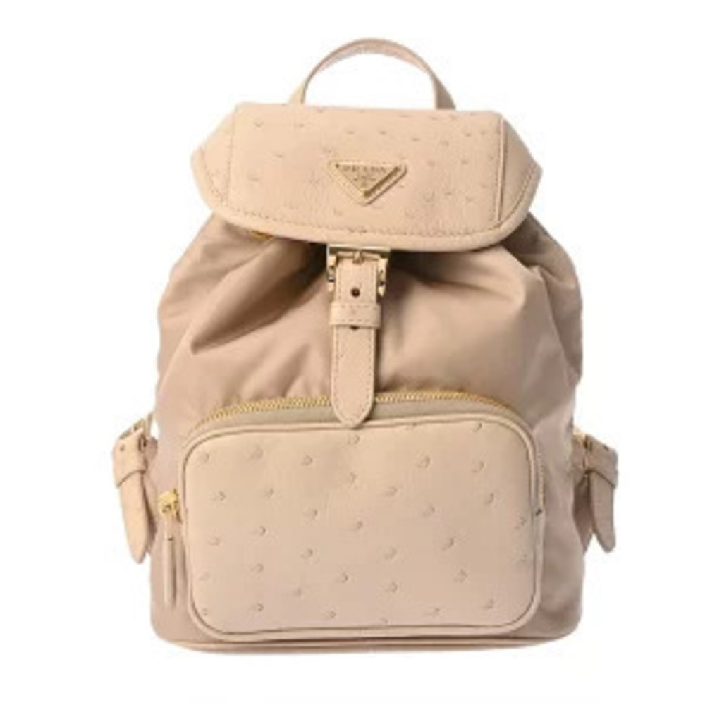 Prada Backpack Re Ostrich Daypack Bag